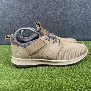 Skechers Delson Camben Shoes Mens Size 11 Brown Casual Comfort Sneakers